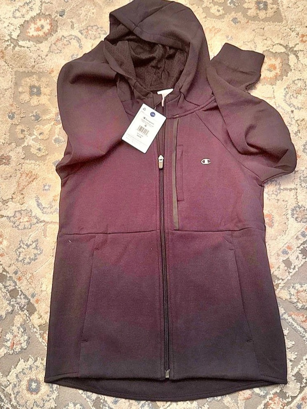 Champion C935H70005-BLK Boys Medium Black NWT Hoodie